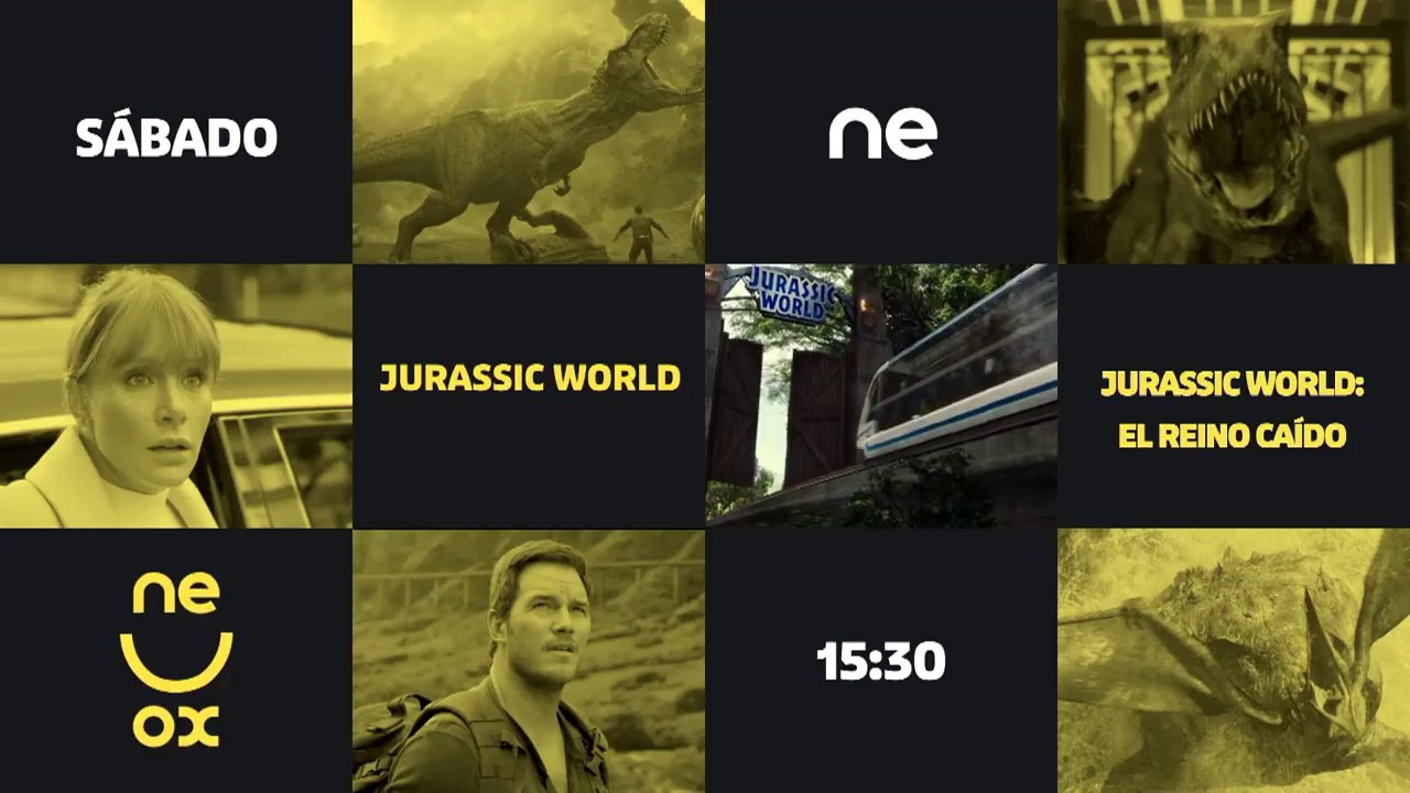 Jurassic World y Jurassic World El Reino Caido | Hoy Sábado 13-07-2024 desde las 15:30h | En Neox.