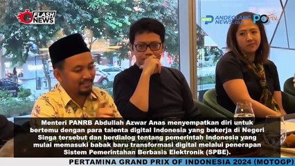 BERTEMU PARA DIASPORA DI SINGAPURA, MENTERI ANAS BAHAS TRANSFORMASI MANAJEMEN TALENTA DIGITAL