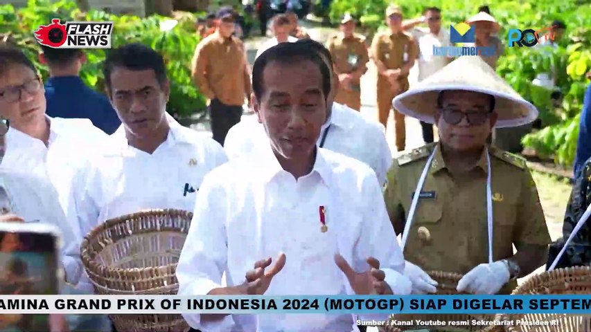 Kunker ke Lampung, Jokowi Tengok Panen Kopi