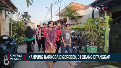 Polisi Tangkap 31 Orang Diduga Pengguna dan Pengedar Narkoba di Kampung Muara Bahari