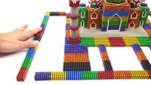 DIY - How To Make Taj Mahal with Magnetic Balls Satisfaction 100% (ASMR - Part 2)