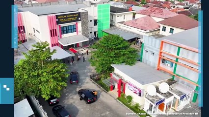 PRESIDEN JOKOWI TINJAU PELAYANAN KESEHATAN DI RSUD BOB BAZAR, LAMPUNG