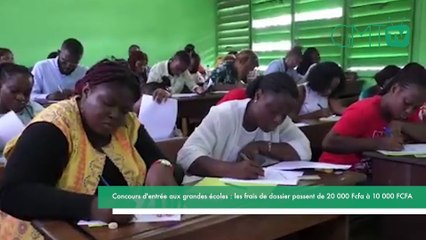 [#Reportage] Concours d'entrée aux grandes écoles : les frais de dossier passent de 20 000 Fcfa à 10 000 FCFA