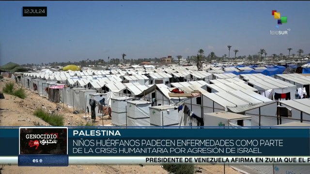 Campamento en Palestina acoge a los niños que perdieron a sus padres y sus hogares
