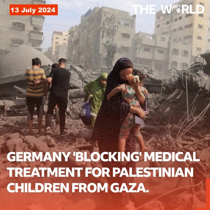 Germany 'Blocking' Medical Treatment For Palestinian Children From Gaza.  #gaza #germany #gazachildren #theworldpk  #theworld