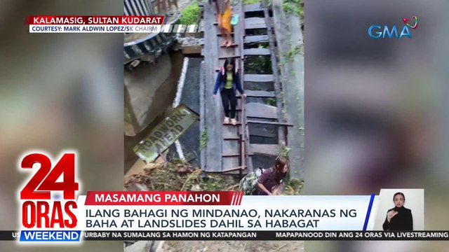 Ilang bahagi ng Mindanao, nakaranas ng baha at landslides dahil sa Habagat | 24 Oras Weekend