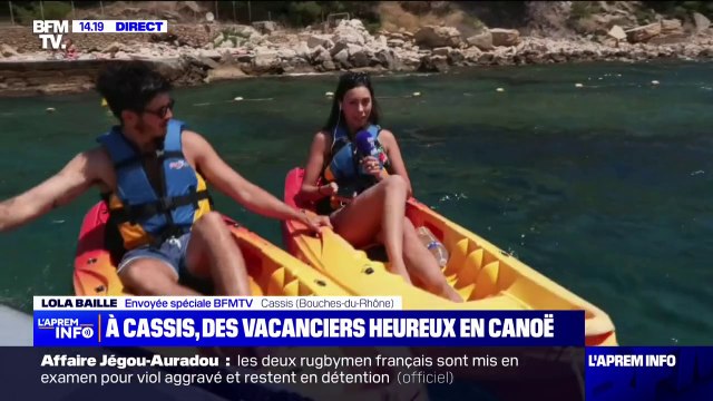À Cassis, les vacanciers profitent de l'été en canoë-kayak