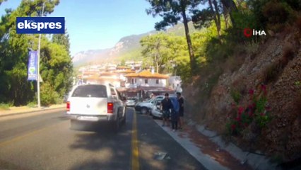 Muğla'daki feci kaza kameralara böyle yansıdı