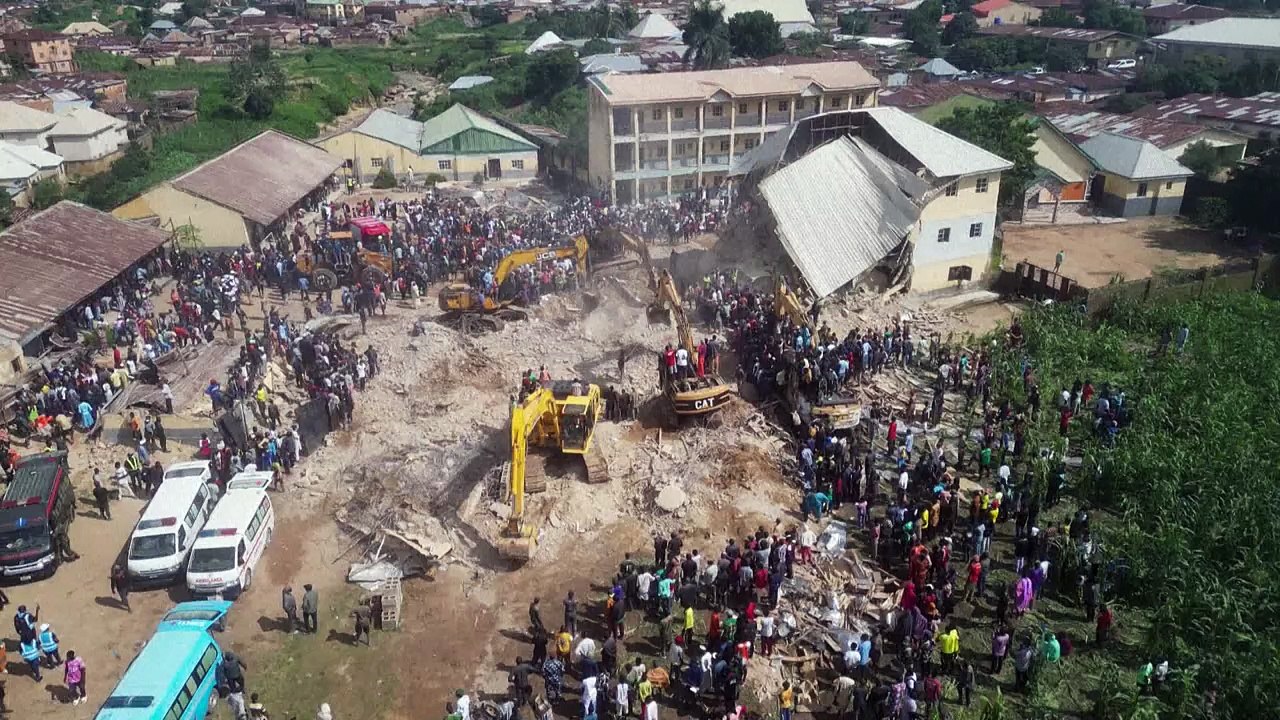Mindestens 16 Tote bei Einsturz von Schule in Nigeria