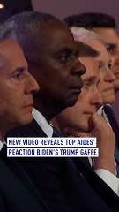 New video reveals top aides' reactions to Biden's Trump gaffe