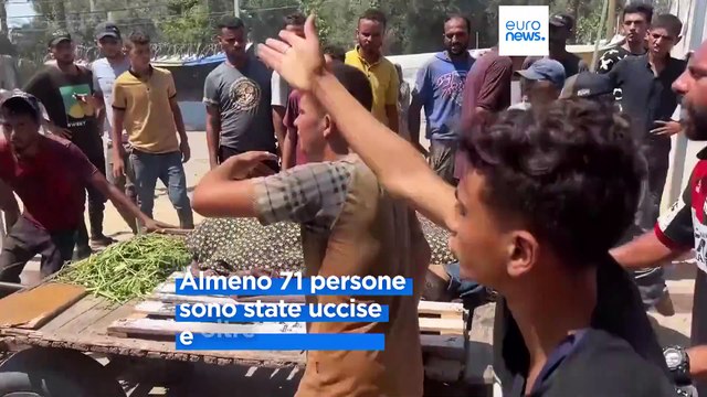 Guerra a Gaza: almeno 71 morti e oltre 200 feriti in un attacco al campo di al-Mawasi