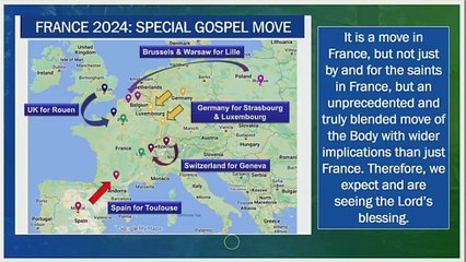 July 5, 2024--Fellowship concerning France and Paris Olympics Gospel Trips