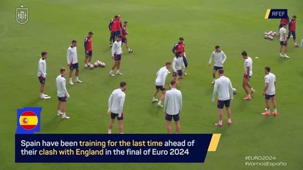 Spain train for final time ahead of Berlin showpiece