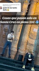 LOS VIDEOS MAS VIRALES SOBRE LA GENTE "SIN FRÍO" EN SANTA CRUZ