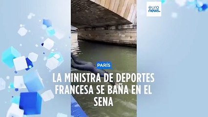 La ministra de deporte de Francia se baña en el Sena disipando las dudas sobre la calidad del agua