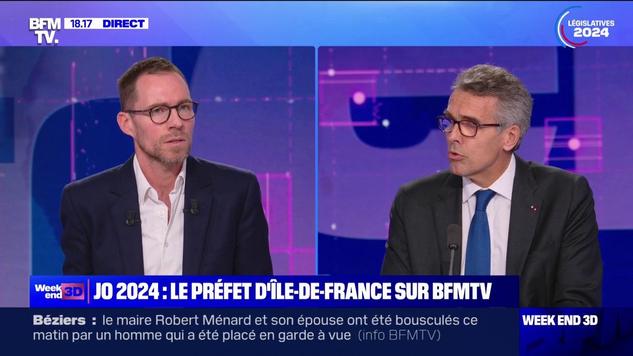 Marc Guillaume, préfet de la région Île-de-France, assure "que toutes les mesures sont prises pour que la sécurité absolue des JO soit réalisée"