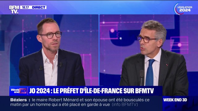 Marc Guillaume, préfet de la région Île-de-France, assure que toutes les mesures sont prises pour que la sécurité absolue des JO soit réalisée