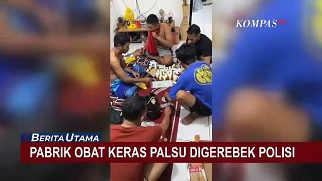 Pabrik Obat Keras Palsu di Cianjur Digerebek Polisi