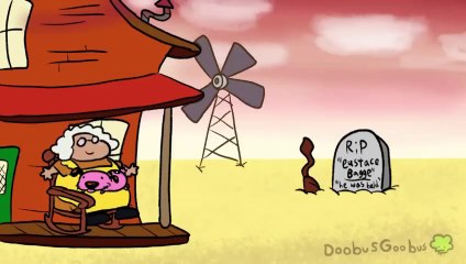 Haley gets KO'd by Courage the Cowardly Dog (and totally deserves it)