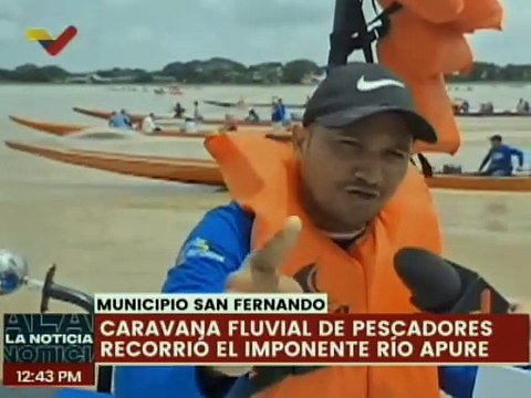 Apure | Pescadores artesanales realizan caravana fluvial en respaldo al candidato Nicolás Maduro