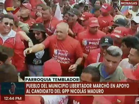Pueblo del edo. Monagas se moviliza en respaldo al candidato del GPP Nicolás Maduro