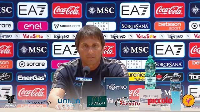 Conte la conferenza integrale dal ritiro del Napoli a Dimaro-