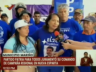 Partido PPT juramenta el 18º comando de campaña regional en el estado Nueva Esparta rumbo al 28-J