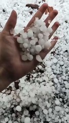 Chuva de granizo é registrada em Toledo e Marechal Cândido Rondon neste sábado