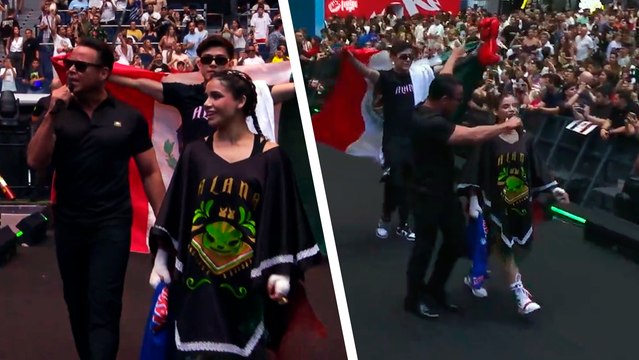 La Velada del Año 4: Alana sorprende y entra al ring del Bernabéu cantando 'La Bikina' de Luis Miguel