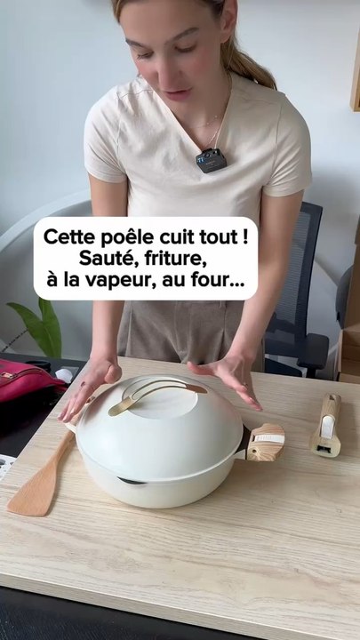 Cette poêle cuit tout  (Note : Cette video ne fait l’objet d’aucune contrepartie. Ni rémunération, ni cadeau. Le but de ce compte est, entre autres, de mettre en lumière des innovations utiles)
