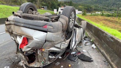 Dunga e esposa ficam feridos em acidente de trânsito no Paraná