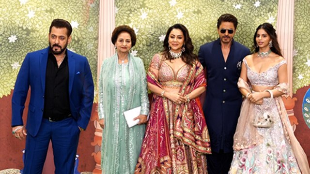 Anant Radhika Shubh Ashirwad Ceremony:Salman Khan & Shahrukh Khan Red Carpet Look,FULL VIDEO