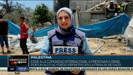 Israelíes bombardean zonas seguras para palestinos en Gaza
