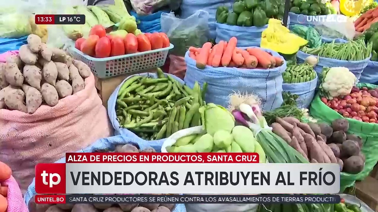 Suben los precios de verduras en los mercados y los vendedores lo atribuyen a heladas y nevadas