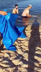 Devolvido ao mar tubarão retido na Lagoa de Santo André