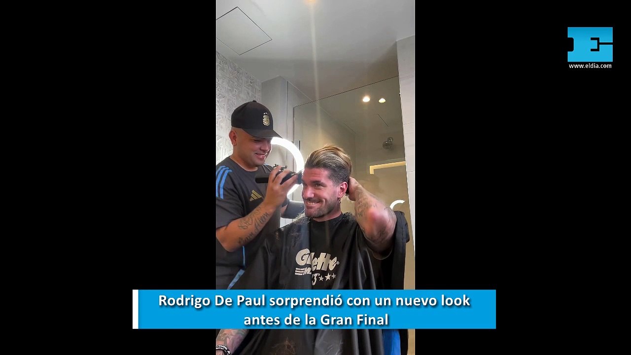 Rodrigo De Paul sorprendió con un nuevo look antes de la Gran Final de la Copa América