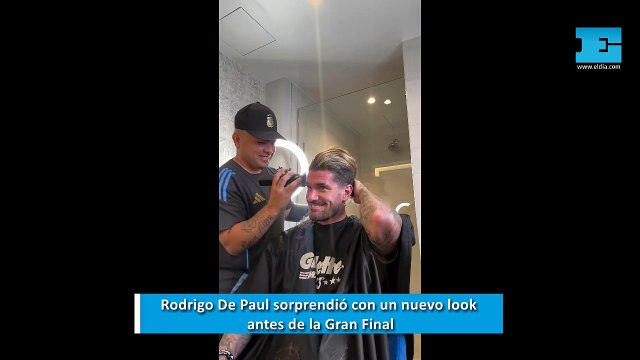 Rodrigo De Paul sorprendió con un nuevo look antes de la Gran Final de la Copa América