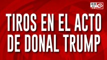 Intentaron asesinar a Donald Trump en medio de un acto de campaña