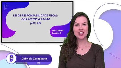A90 LC 101 (LRF) Parte 31 - Lei de Responsabilidade Fiscal AFO