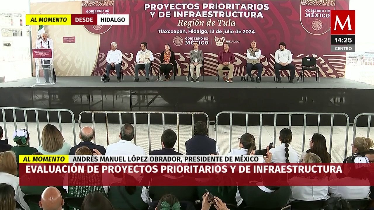 AMLO y Sheinbaum presiden la evaluación de proyectos de infraestructura en Hidalgo
