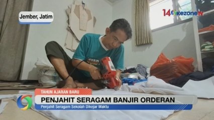Tahun Ajaran Baru jadi Berkah bagi Penjahit Seragam Sekolah di Jember