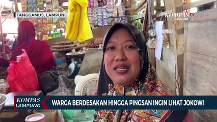 Warga Berdesakan hingga Pingsan Ingin Lihat Jokowi