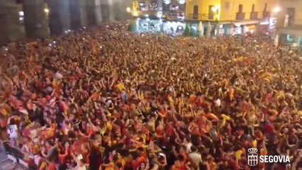 Segovia se vuelca con España