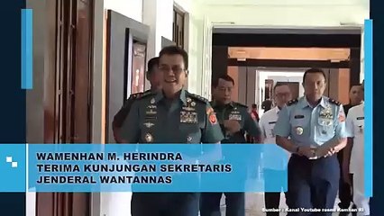 Wamenhan RI M. Herindra Terima Kunjungan Sekjen Wantannas