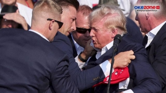 Detik-Detik Donald Trump Ditembak saat Kampanye Pilpres AS