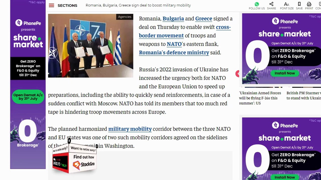 Enhanced NATO Eastern Flank Mobility Romania, Bulgaria, Greece