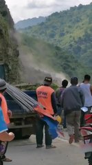 Landslide Blocks Bontoc-Kalinga Road in the Philippines