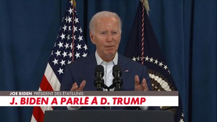 Tentative d'assassinat de Donald Trump : Joe Biden réagit