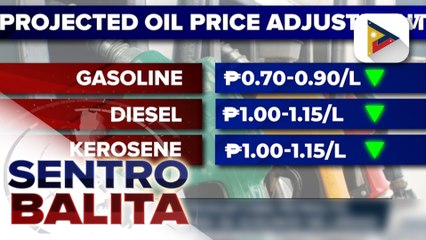 Presyo ng produktong petrolyo, bababa ngayong linggo
