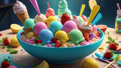 ICE CREAM SONG FOR KIDS || PRESCHOOL || LEARNING || TODDLERS || KIDS SONG